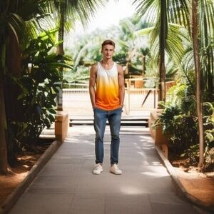 ZARA Men’s Skinny Fit Jeans Medium Wash Blue Stretch Denim Size 30 VG